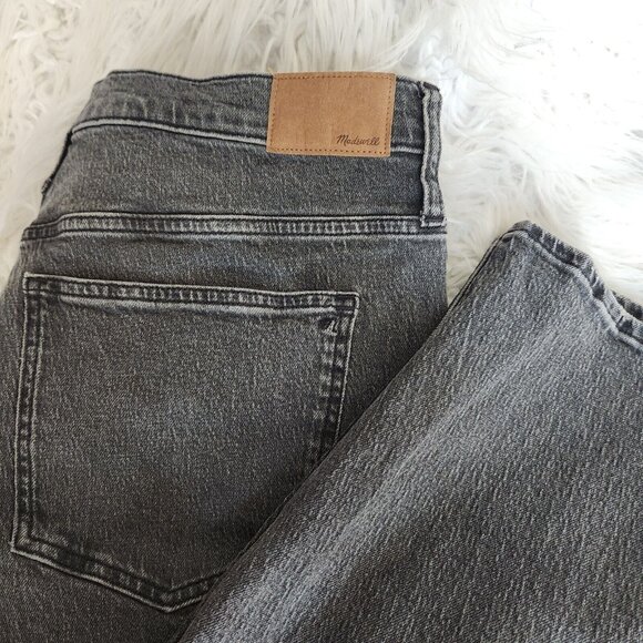 Madewell Women's 33 The Perfect Vintage Jean Black Denim High Rise Distressed - Picture 14 of 14